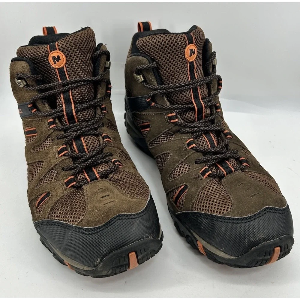 Merrell Deverta Mid Vent Waterproof Hiking Boots J375804C Brown Men's‎ Size 11